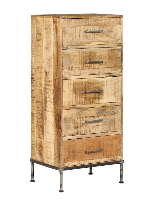 Drawers Storage Solid Wood Mango Wood Mango Massif L45xW35xH106cm