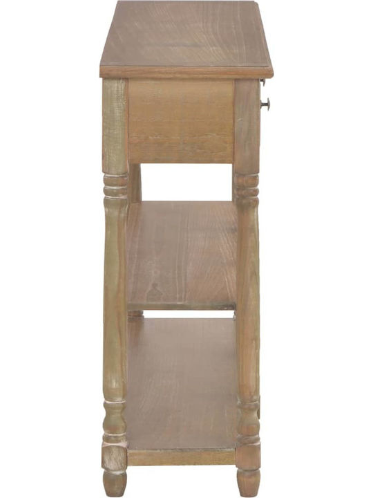 Wooden Console Table Καφέ L120xW30xH76cm