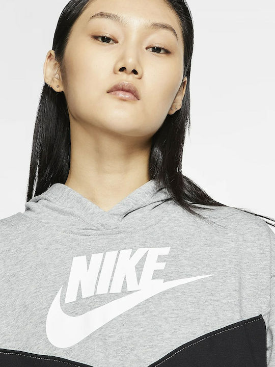 Nike Mini Athletic Dress Long Sleeve with Hood Black / Grey