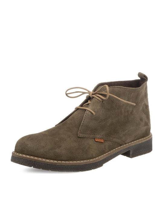 Suede Women's Ankle Boots Brown