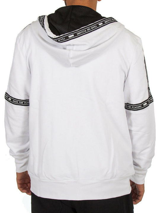 BodyTalk Parkour 1192-955022 Men's Sweatshirt Jacket with Hood and Pockets White 1192-955022-00200