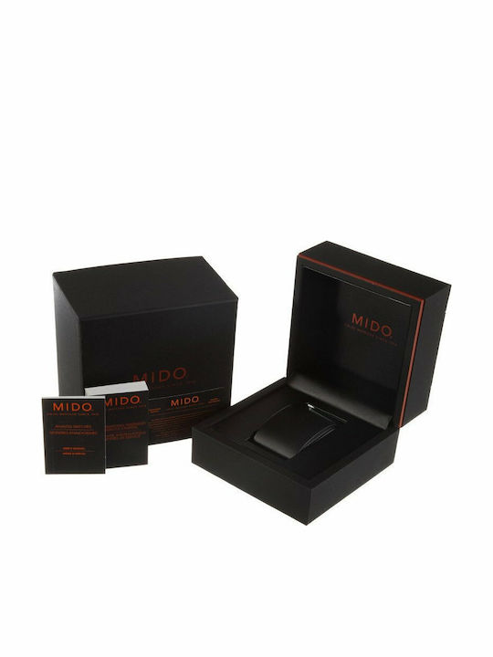 Mido Multifort Patrimony Herrenuhr 40mm Automatisch mit Schwarz Lederarmband