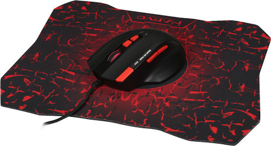 Marvo G928+G1 RGB Геймърска Мишка 3200 DPI Черен