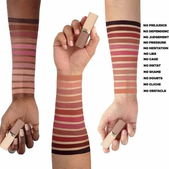 L'Oreal Paris Color Riche Free The Nudes Lipstick Long Lasting Matte 03 No Doubt 4.2gr