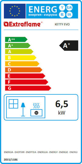 La Nordica Ketty Evo Σόμπα Pellet Αερόθερμη 6.5kW Μπεζ