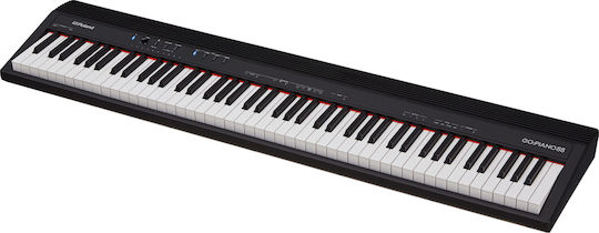 Roland Ηλεκτρικό Stage Πιάνο GO:PIANO88 με 88 Δυναμικά Πλήκτρα Ενσωματωμένα Ηχεία και Σύνδεση με Ακουστικά και Υπολογιστή Black