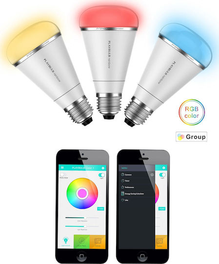 Mipow Smart Λάμπα Playbulb Rainbow LED 10W για Ντουί E27 RGBW 280lm