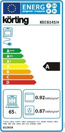 Korting Aragaz 71lt cu Plite Ceramice L60cm. Inox
