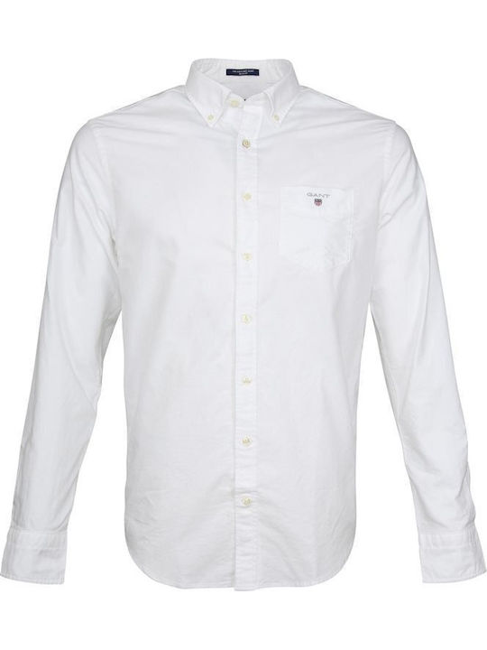Long-sleeved Cotton Shirt White