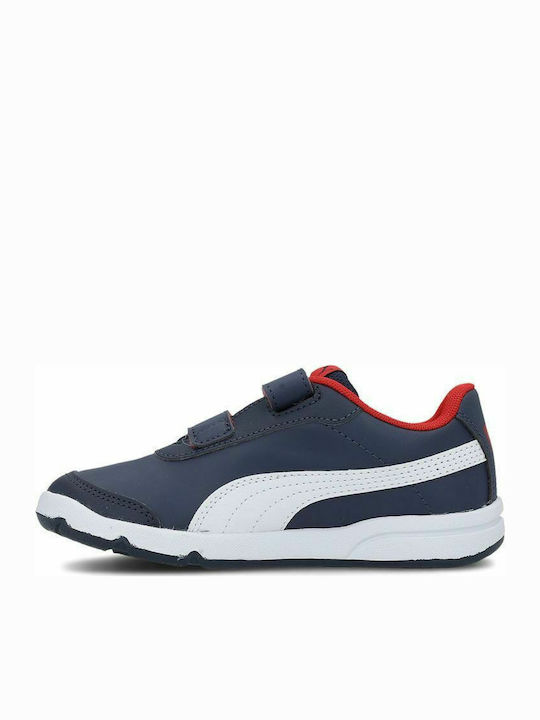 Puma Παιδικό Sneaker Stepfleex 2 με Σκρατς Navy Μπλε