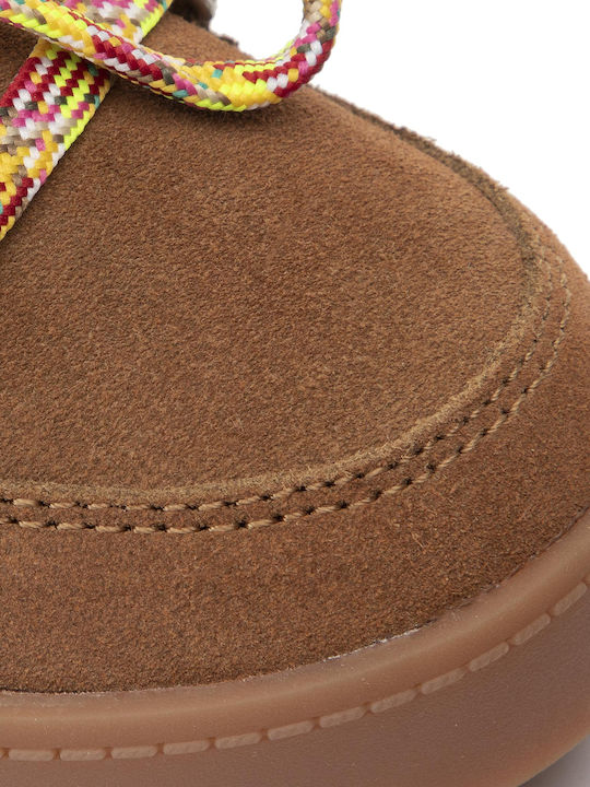 Brixton Suede Kinderstiefeletten mit Schnürsenkeln Braun