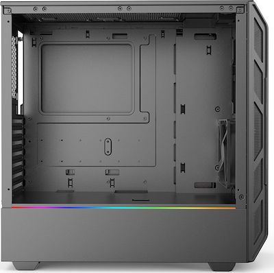 Phanteks Eclipse P350X Jocuri Turnul Midi Cutie de calculator cu fereastră laterală și iluminare RGB Negru