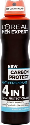 L'Oreal Paris Men Expert Carbon Protect Spray Anti-Transpirant Αποσμητικό 48h σε Spray 250ml