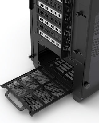 Phanteks Eclipse P400S Tempered Glass Gaming Midi Tower Κουτί Υπολογιστή με Πλαϊνό Παράθυρο και RGB Φωτισμό Black/White