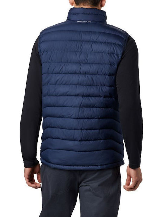 Powder Lite Sleeveless Jacket Puffer Navy Blue