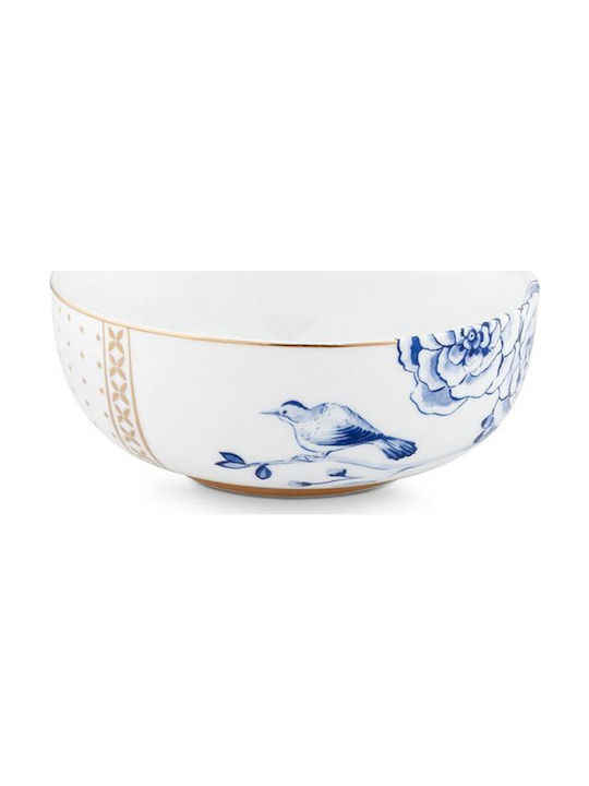 PiP Studio Royal Cereal Serving Bowl Round made of Porcelain White with Diameter 12.5cm