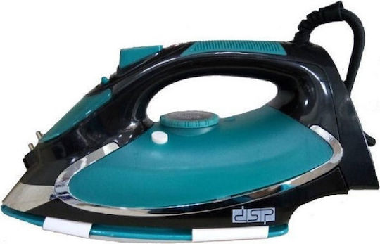 DSP KD-1023 Σίδερο Ατμού 2200W με Κεραμική Πλάκα και Συνεχόμενη Παροχή Ατμού 50gr/min Green