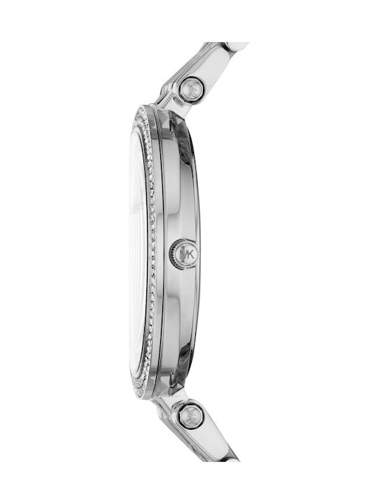 Michael Kors Darci Crystals Watch with Silver Metal Bracelet