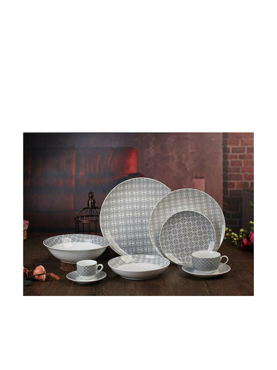 Cryspo Trio Norden Dinnerware Set Gray