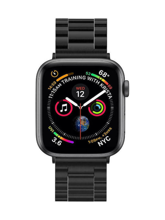 Spigen Modern Fit Λουράκι Ανοξείδωτο Ατσάλι Μαύρο (Apple Watch 44/45/46mm/Ultra 49mm)