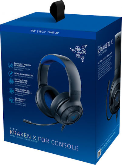 Razer Kraken X Über Ohr Gaming-Headset mit Verbindung 3,5mm Console