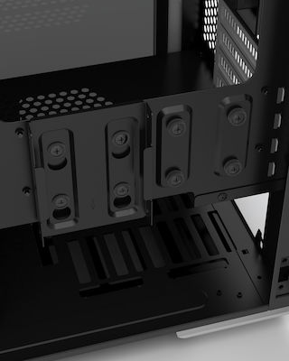 Phanteks Enthoo Evolv mATX Midi Tower Κουτί Υπολογιστή με Πλαϊνό Παράθυρο Λευκό