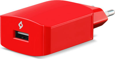 TTEC Φορτιστής με Θύρα USB-A και Καλώδιο Lightning 10.5W Κόκκινος (SpeedCharger)