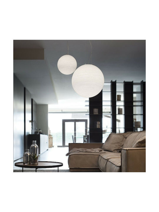 Ideal Lux Mapa Riga SP1 Pendant Lamp E27 White