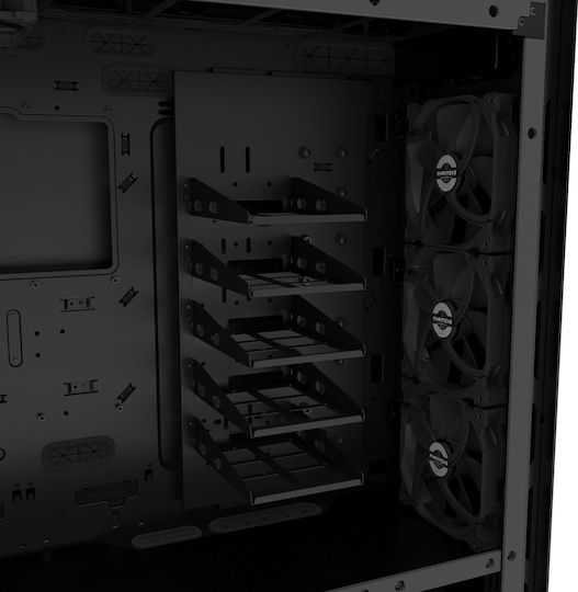 Phanteks Enthoo Elite Gaming Full Tower Κουτί Υπολογιστή με Πλαϊνό Παράθυρο και RGB Φωτισμό Μαύρο