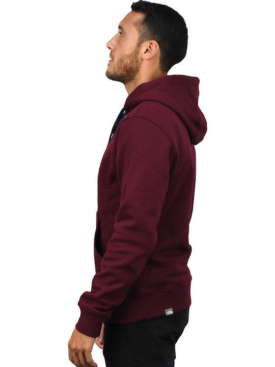 The North Face Drew Peak Sweatshirt with Hood Burgundy