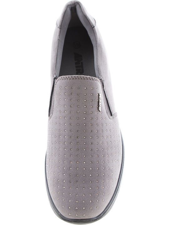 Kari Γυναικεία Slip-On Γκρι