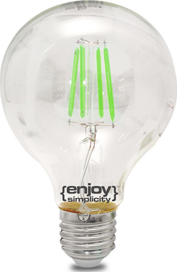 Elvhx DreamLED LED крушка 4W 80mm за фасунга E27 и форма G80 Зелен 360лм