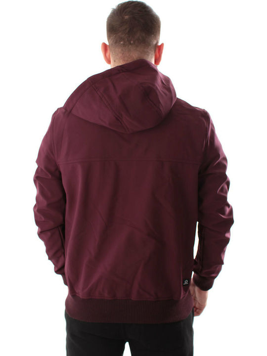 Emerson Winter Jacket Softshell Waterproof and Windproof Burgundy