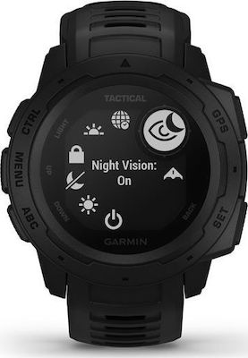 Garmin Instinct Tactical Edition 45мм Водоустойчив Смартчасовник с Пулсомер (Черен)