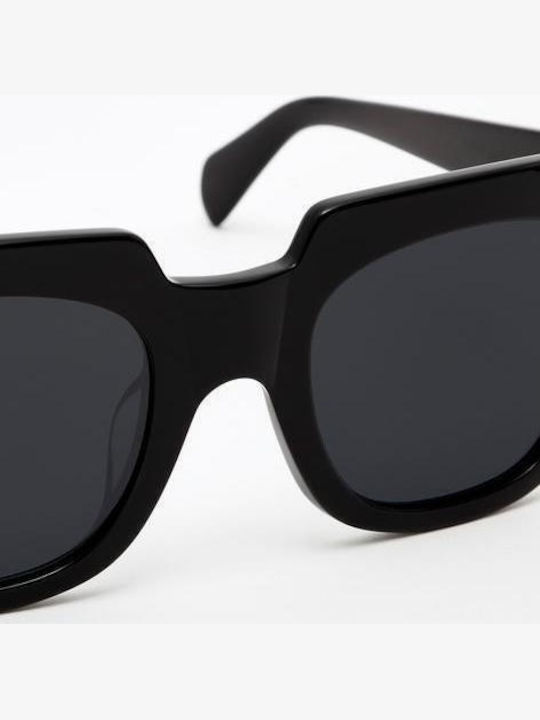 Hawkers Damen Sonnenbrille mit Schwarz Kunststoff Gestell und Schwarz Linse HKRS1090