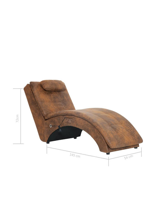 Modern Recliner made of Synthetic Leather Maro L145xW54xH72buc
