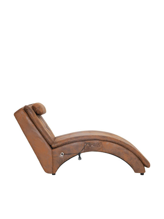 Modern Recliner made of Synthetic Leather Maro L145xW54xH72buc