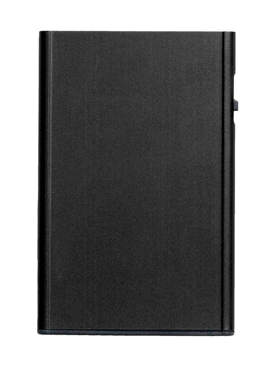 Click & Slide Ανδρικό Πορτοφόλι Rfid με RFID και Μηχανισμό Slide Μαύρο