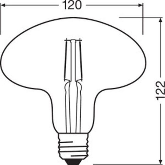 Osram LED Bulb 4.5W for Socket E27 Warm White 470lm