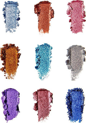 Revolution Beauty Pressed Glitter Eye Shadow Palette in Solid Form Illusion 13.5gr