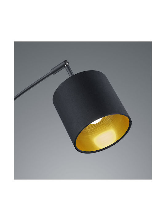 Trio Lighting Tommy Lampa de podea Î200xL30cm. cu Soclu pentru Bec E14 Negru
