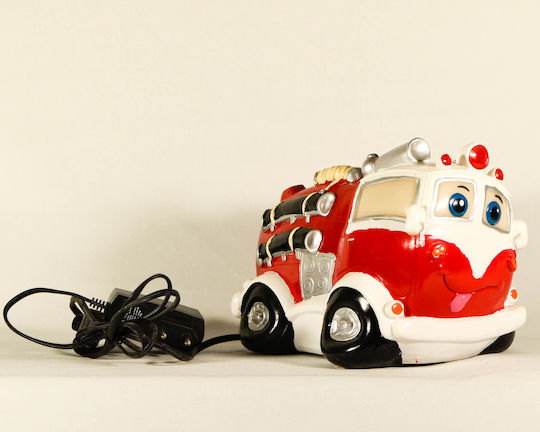 SP Souliotis LED Kinder Tischlampe Feuerwehr Rot