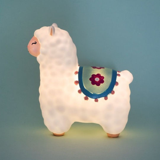 Sass & Belle Kids Decorative Lamp Llama Blue