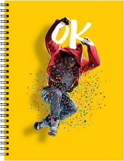Neohart Spiral Notebook Ruled A4 3 Subjects Boys 1pcs