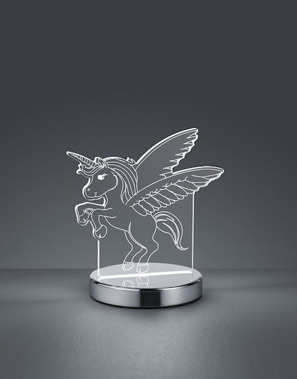 Trio Lighting Led Kids Decorative Lamp Karo Unicorn with Color Changes Transparent 12x17cm
