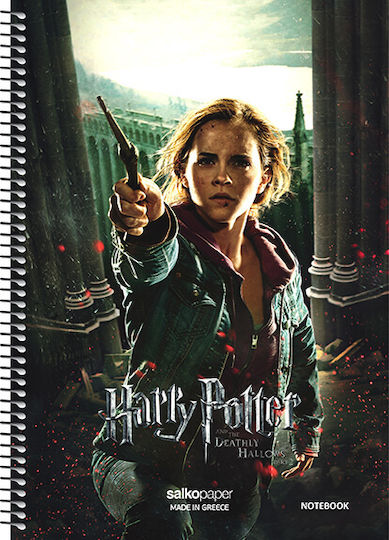Salko Paper Caiet Școlar Cu Spirală Cu Dungi A4 240 Foi De Hârtie 4 Separatoare Harry Potter