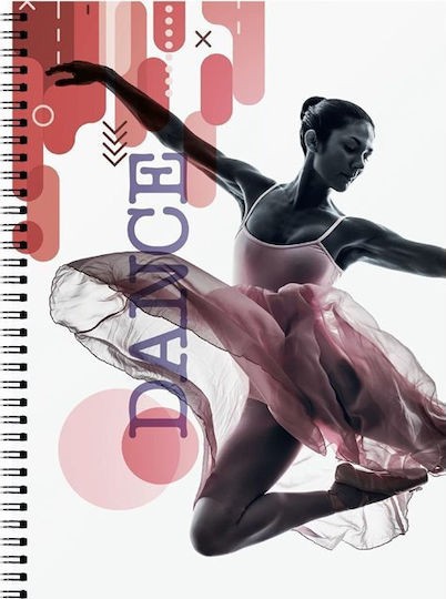 Neohart Spiral Notebook Ruled A4 60 Sheets 2 Subjects Pulse Multicolour 1pcs