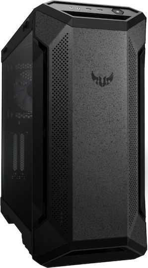 Asus TUF GT501 Gaming Midi Tower Κουτί Υπολογιστή με Πλαϊνό Παράθυρο και RGB Φωτισμό Μαύρο