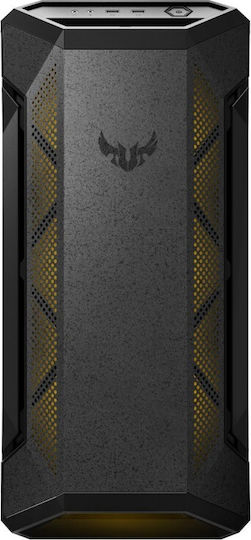 Asus TUF GT501 Gaming Midi Tower Κουτί Υπολογιστή με Πλαϊνό Παράθυρο και RGB Φωτισμό Μαύρο