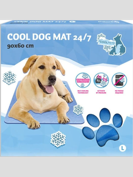 Coolpets Cool Dog Matratze für Hunde Rechteck Kühlendes Blau 90x60cm.